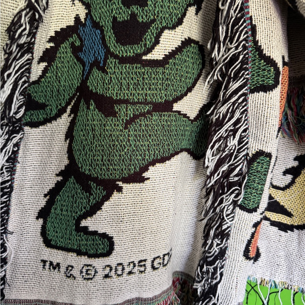 Handwoven Men’s Grateful Dead Jacket/swoncho - Picture 4 of 9